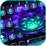 com.ikeyboard.theme.galaxy.purple.flower