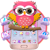 cute.glass.owl.theme