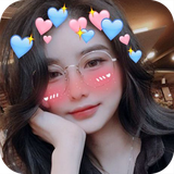 beauty.picshop.crown.heart.emoji.camera