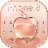 keyboard.theme.apple.phone8.gold