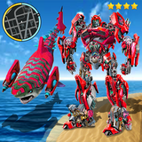 unlimited.red.robot.shark.transform.battle.city