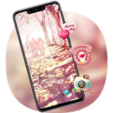 theme.romance.love.couple.walking.along.aisle.romantic.launcher.wallpaper