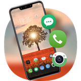 theme.colorful.bright.sun.rays.behind.tree.nature.galaxy.g10.launcher