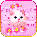 com.ikeyboard.theme.pink.flowers.kitten