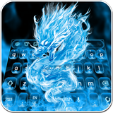 keyboard.theme.blue.firery.dragon