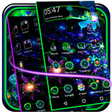 neon.lotus.flower.theme