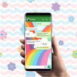 keyboard.theme.wallpaper.cute.colorful.chat