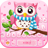 com.ikeyboard.theme.pink.cute.owl