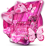 keyboard.theme.pink.bowknot.glitter
