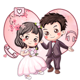 com.cartoon.couple.love.wedding