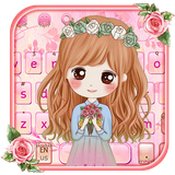 keyboard.theme.pink.cuteness.girl.lovely