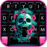 com.ikeyboard.theme.roses.floral.skull