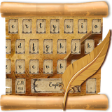 keyboard.theme.calligraphy.letter.shakespeare.pan.ink