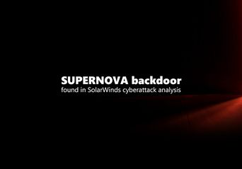 وب‌شل SUPERNOVA و حملات سولارویندز