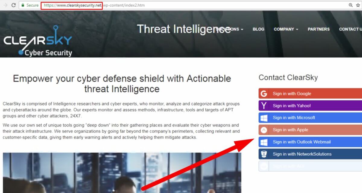 کاربران وب‌سایت کلیراسکای، هدف گروهی از هکرهای سازمان یافته ایرانی