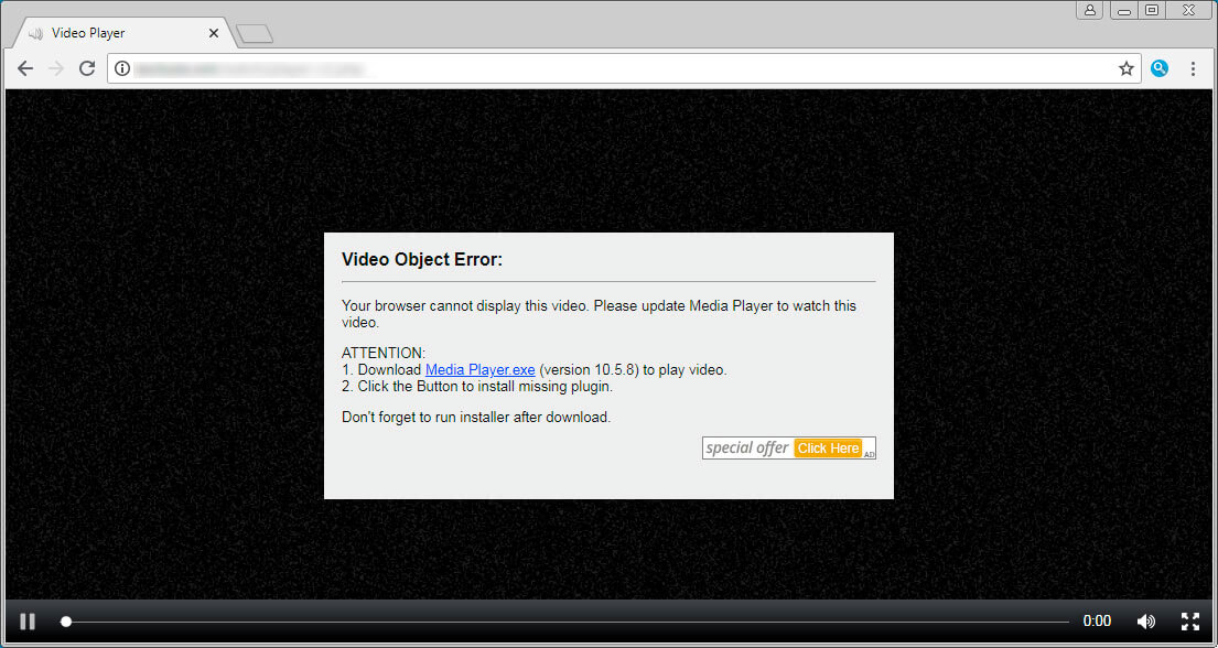 پیغام جعلی دریافت پلیر