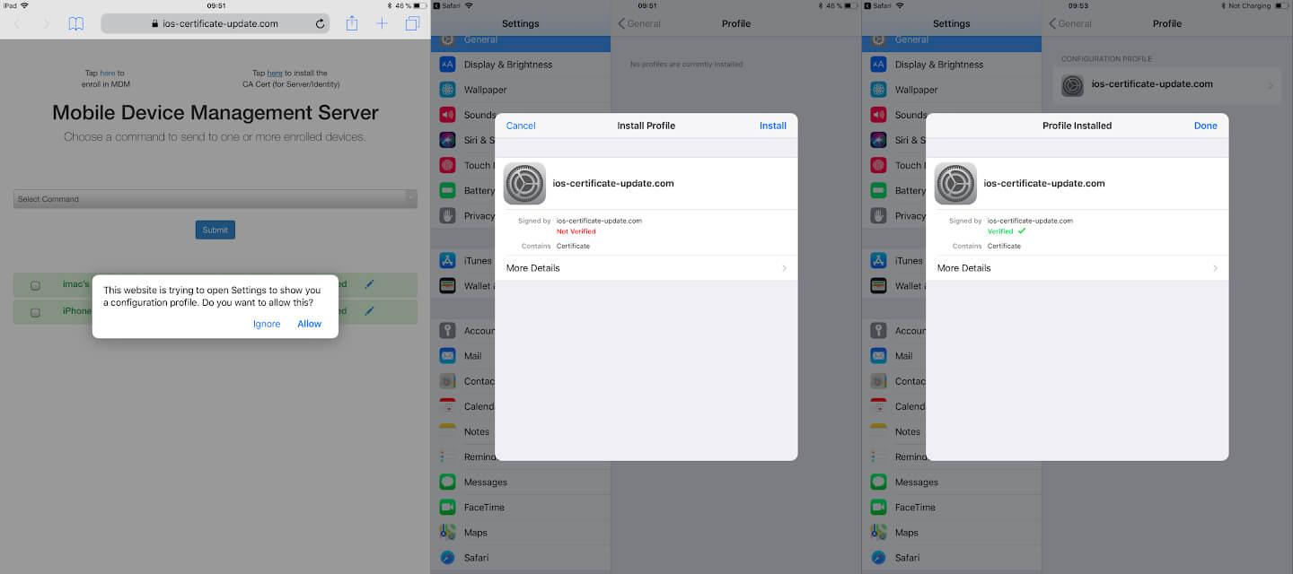 پیکربندی MDM