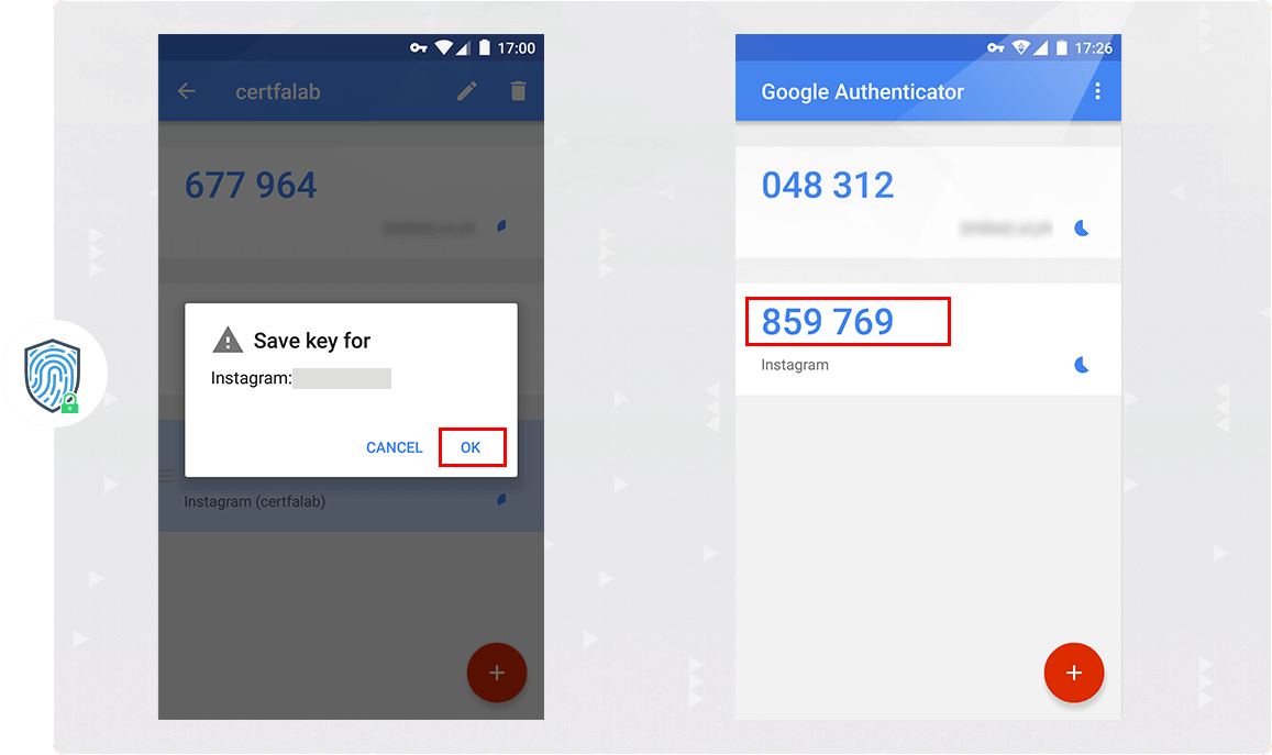 احراز هویت در اینستاگرام با گوگل آتینتیکیتور