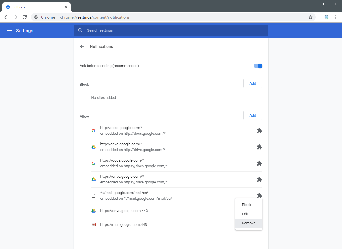 غیرفعال‌سازی نوتیفیکیشن در کروم